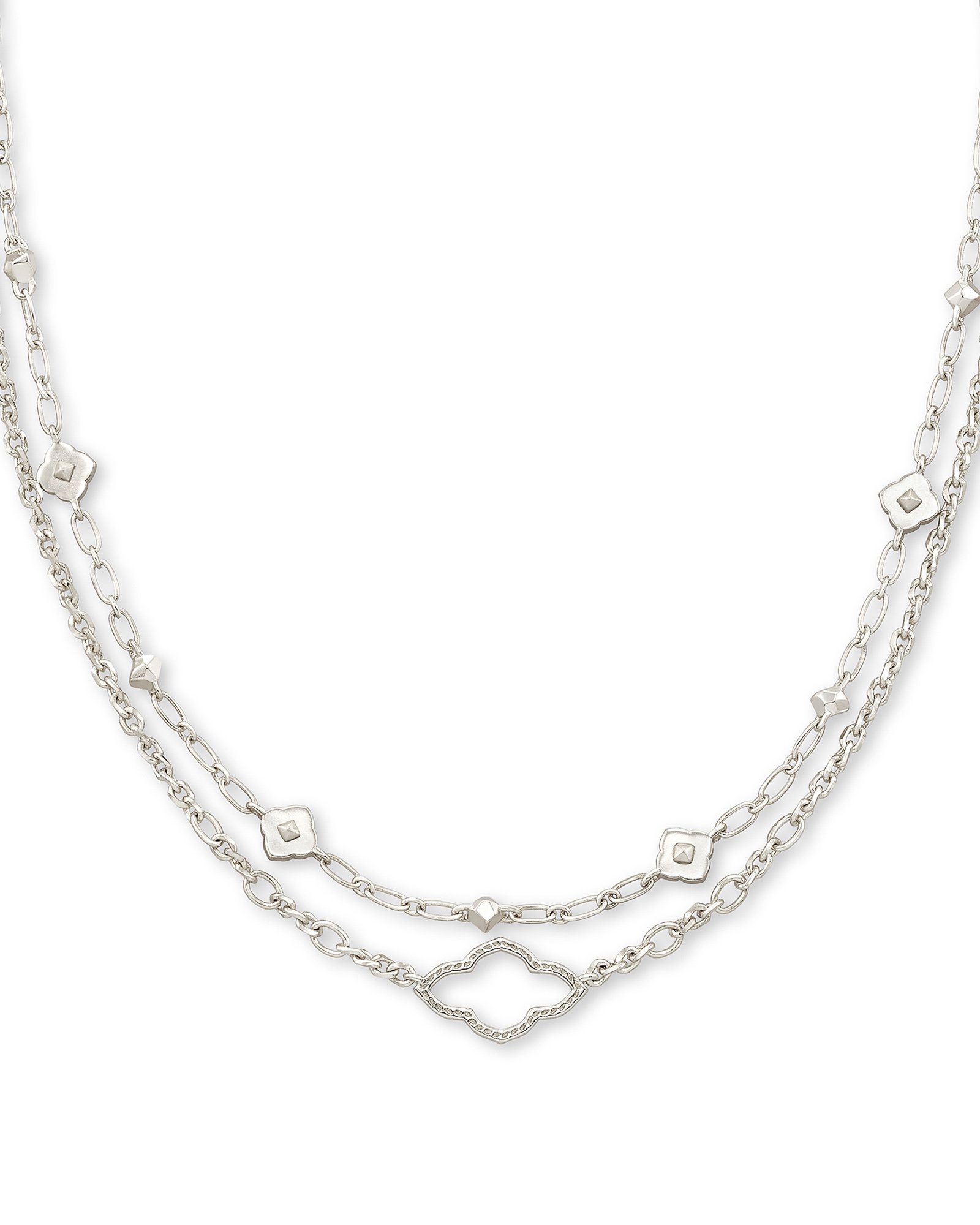 Abbie Multi Strand Necklace in Silver Kendra Scott